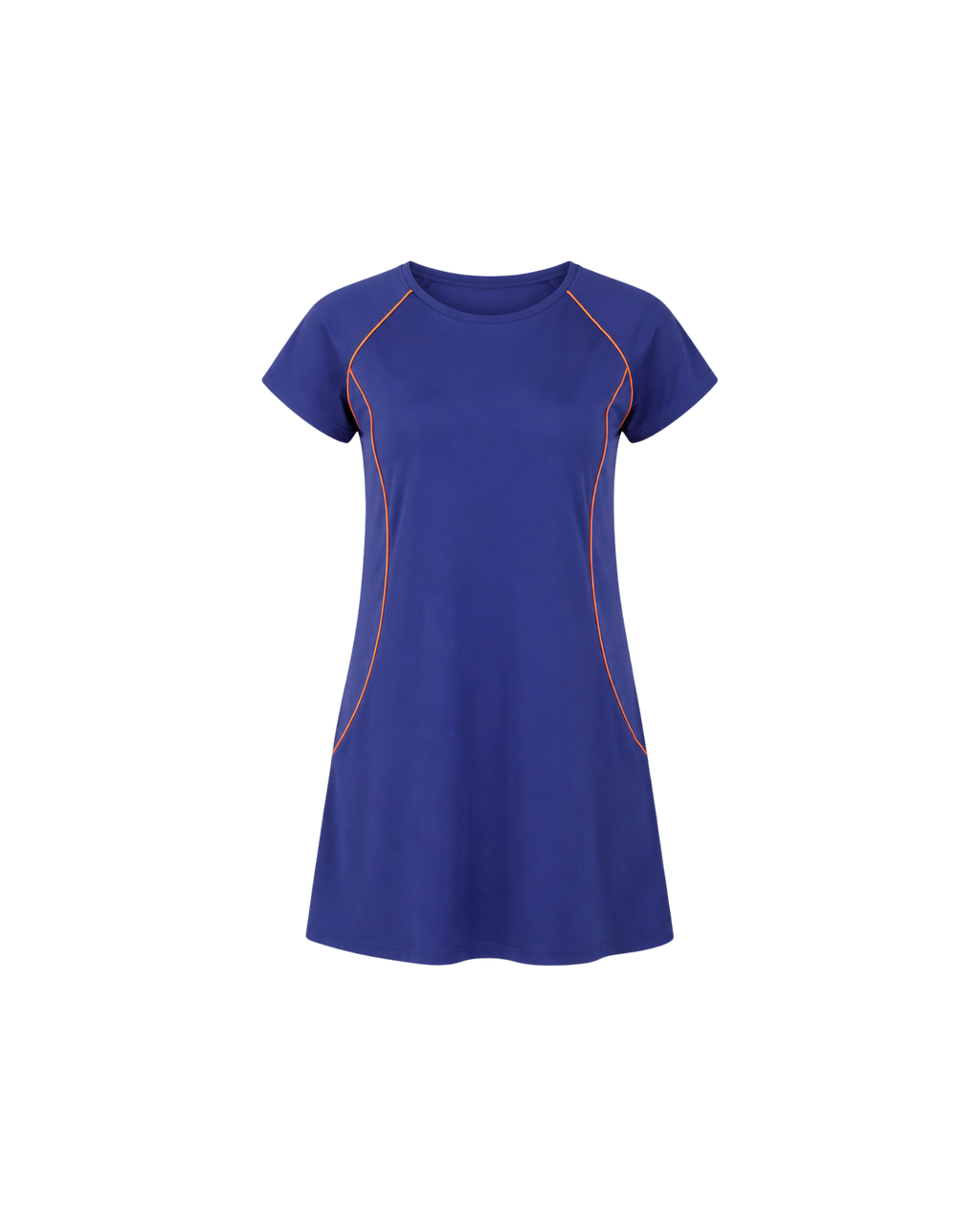 BURKINI FEMME BLEU MARINE 3 PIÈCES AVEC CEINTURE CONTRASTÉE