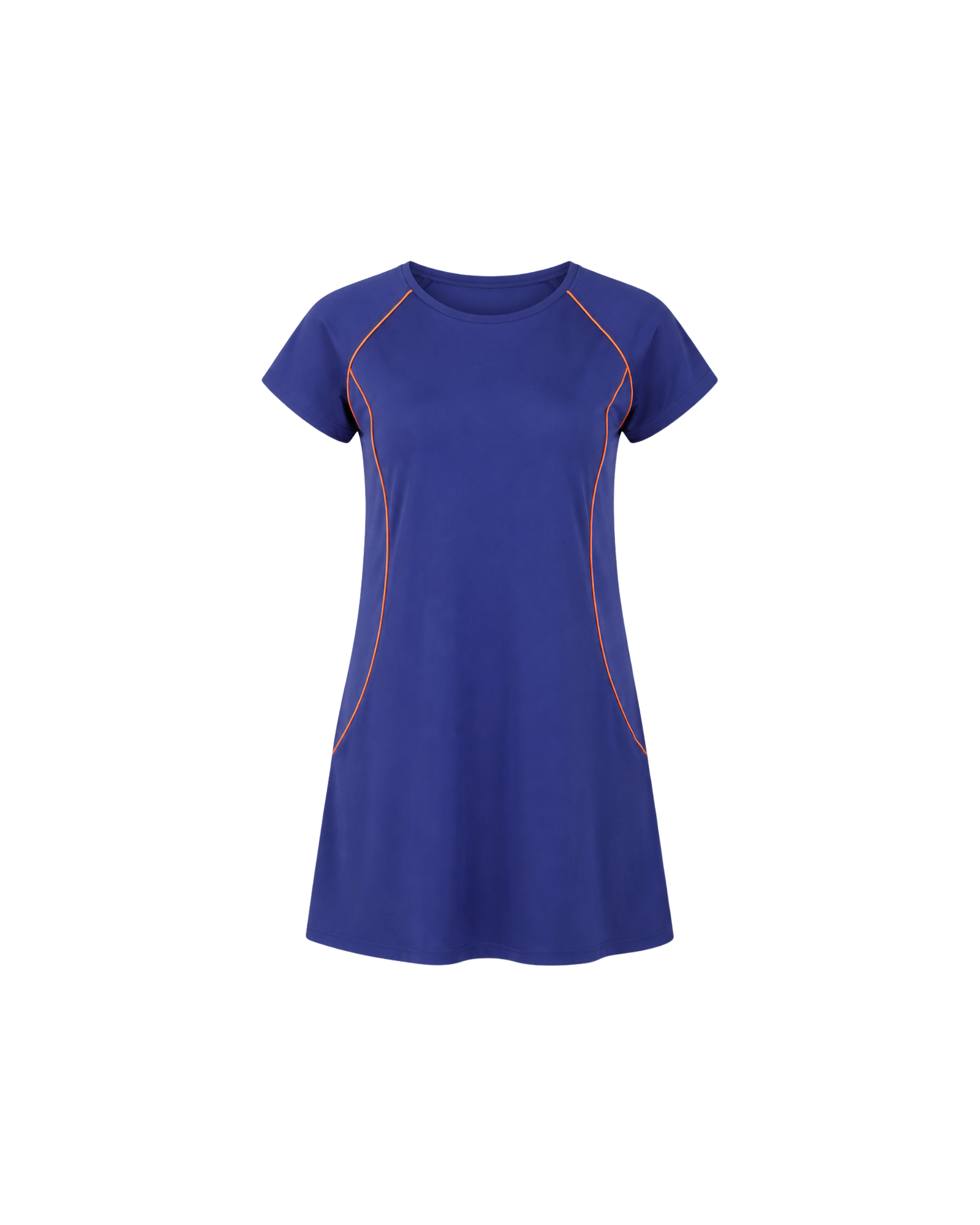 BURKINI FEMME BLEU MARINE 3 PIÈCES AVEC CEINTURE CONTRASTÉE
