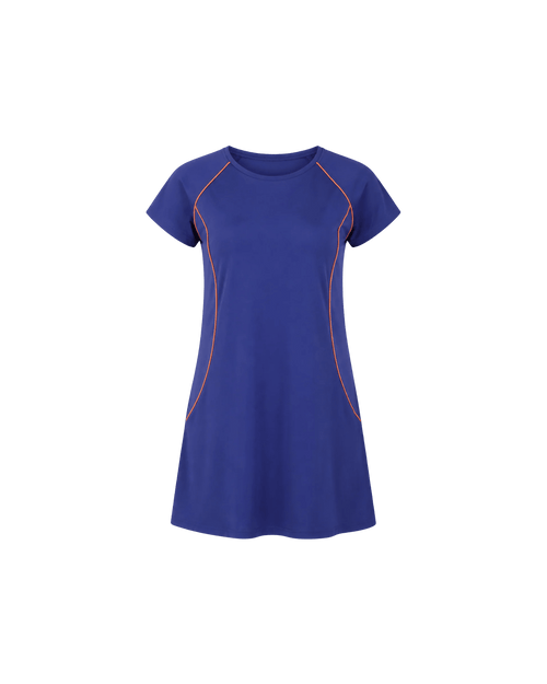 BURKINI FEMME BLEU MARINE 3 PIÈCES AVEC CEINTURE CONTRASTÉE - La Sprezzatura pyjamas