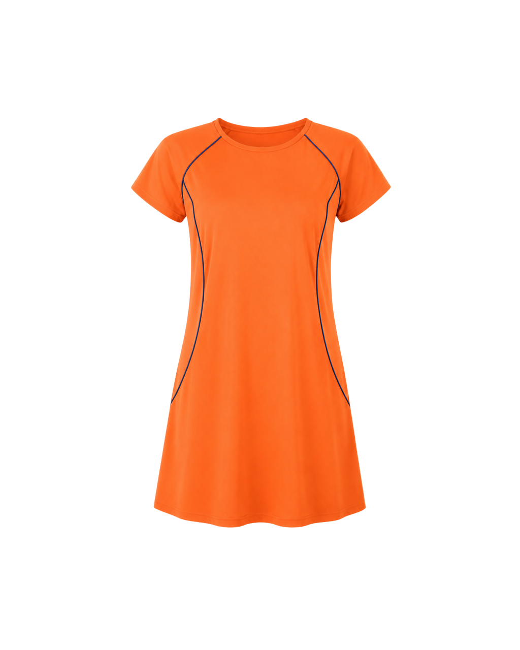 BURKINI FEMME ORANGE 2 PIÈCES MANCHES COURTES