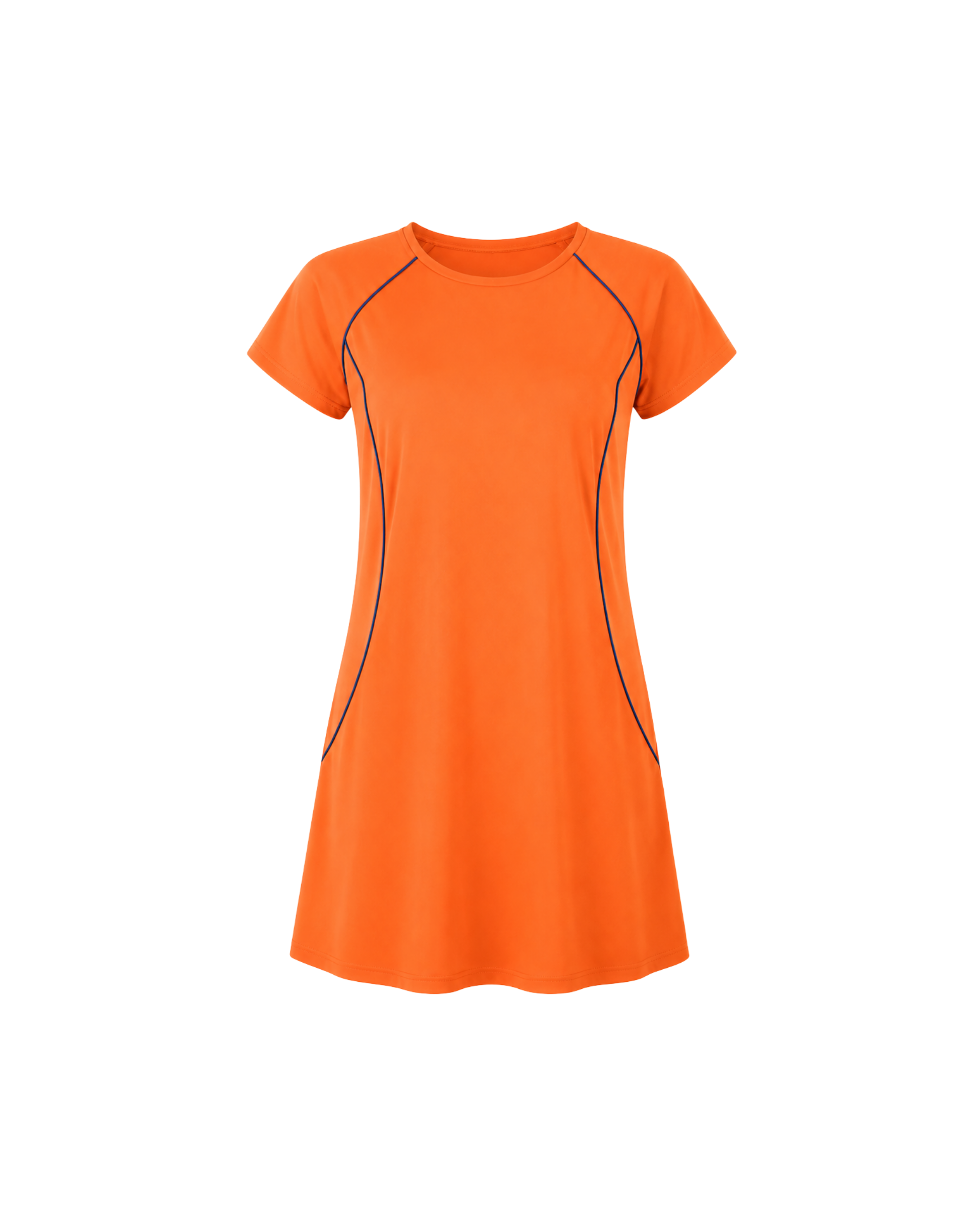 BURKINI FEMME ORANGE 2 PIÈCES MANCHES COURTES