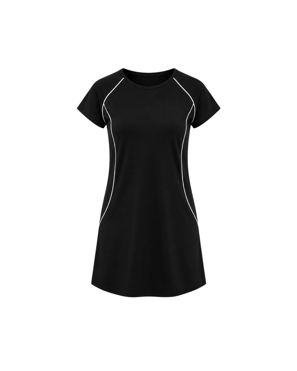 BURKINI NOIR FEMME 2 PIÈCES MANCHES COURTES