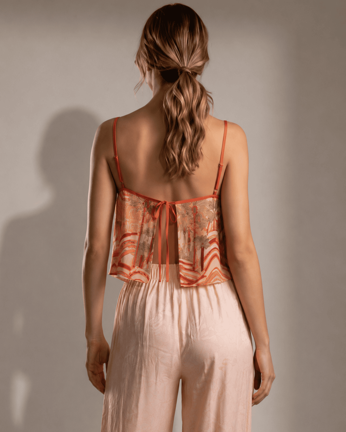 Pyjama Palmeraie Rose Poudré – Set 4 Pièces - La Sprezzatura pyjamas