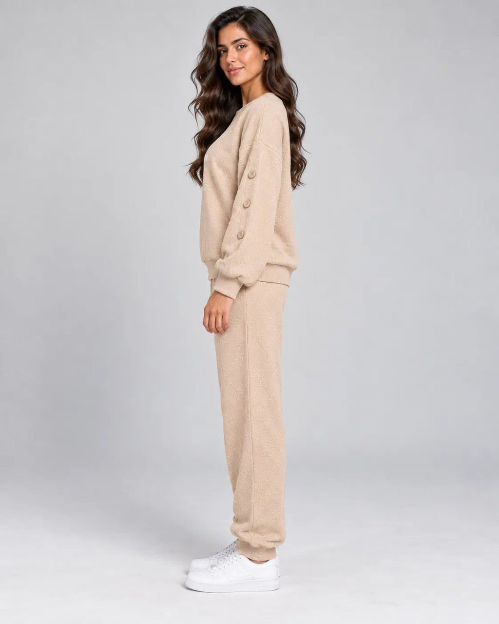 Ensemble Cocooning Beige Hello Rain - La Sprezzatura pyjamas