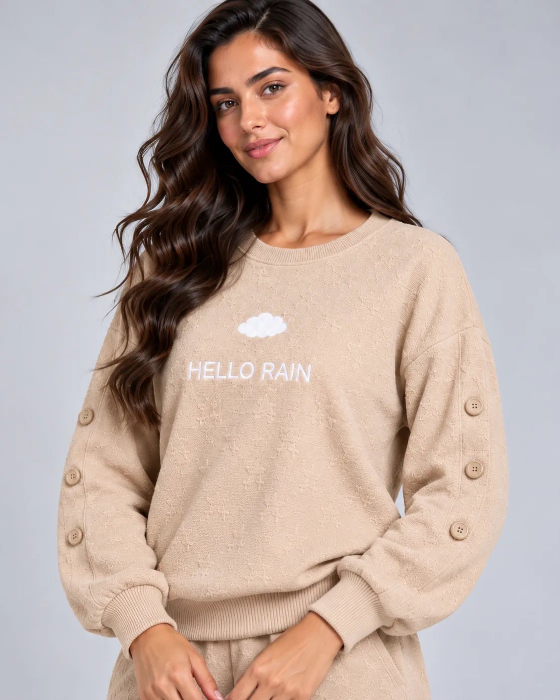 Ensemble Cocooning Beige Hello Rain - La Sprezzatura pyjamas