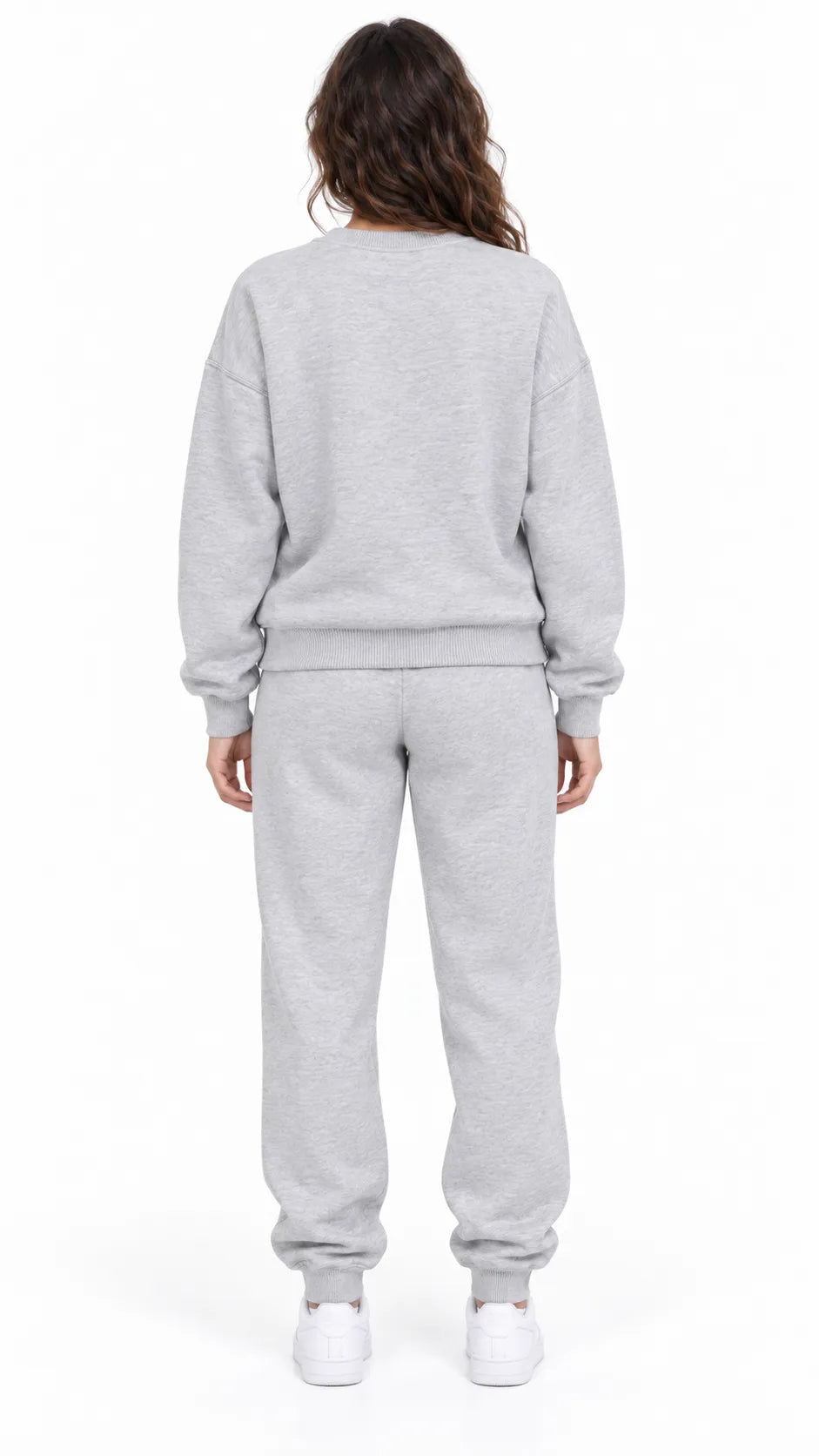 Ensemble Jogging Femme Gris Chiné Teddy 82 - La Sprezzatura pyjamas