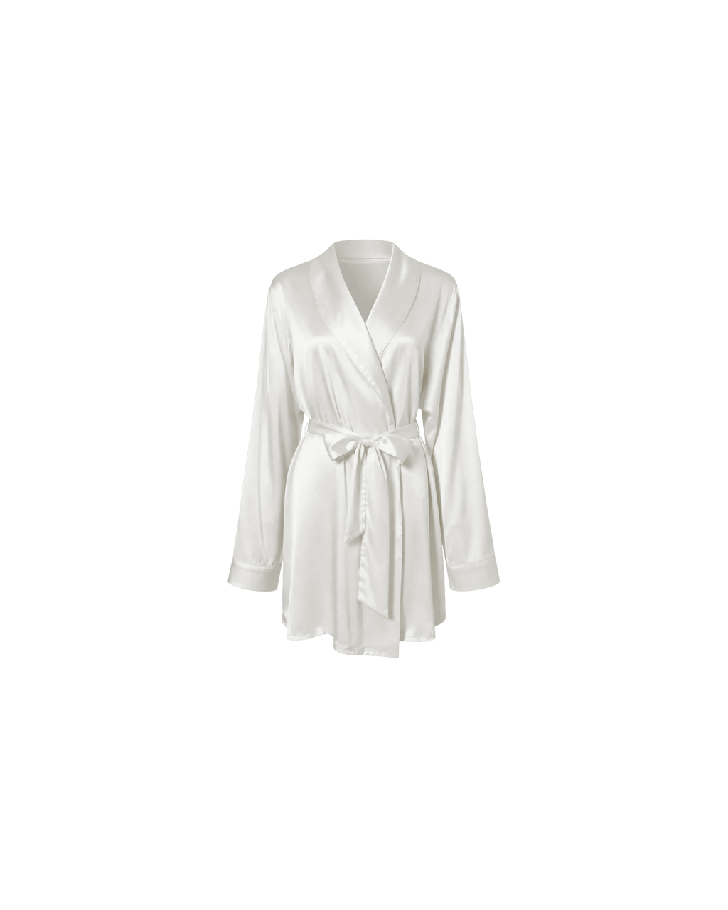 PYJAMA SATIN BLANC CACHE-CŒUR – ENSEMBLE 2 PIÈCES FEMME - La Sprezzatura pyjamas