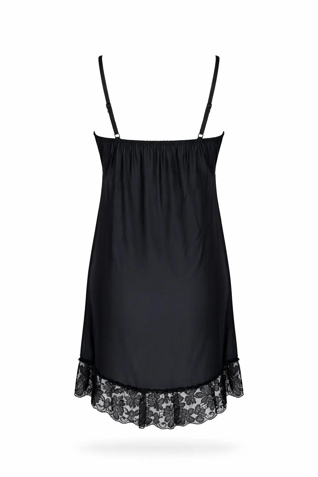 Nuisette Noire en Dentelle Florale avec String Assorti - La Sprezzatura pyjamas