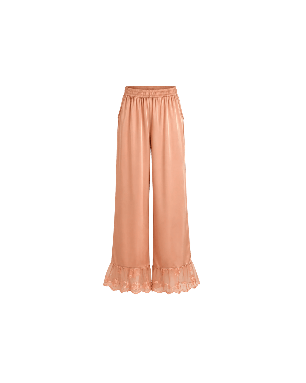PYJAMA SATIN SAUMON 3 PIÈCES ÉLÉGANCE FÉMININE - La Sprezzatura pyjamas