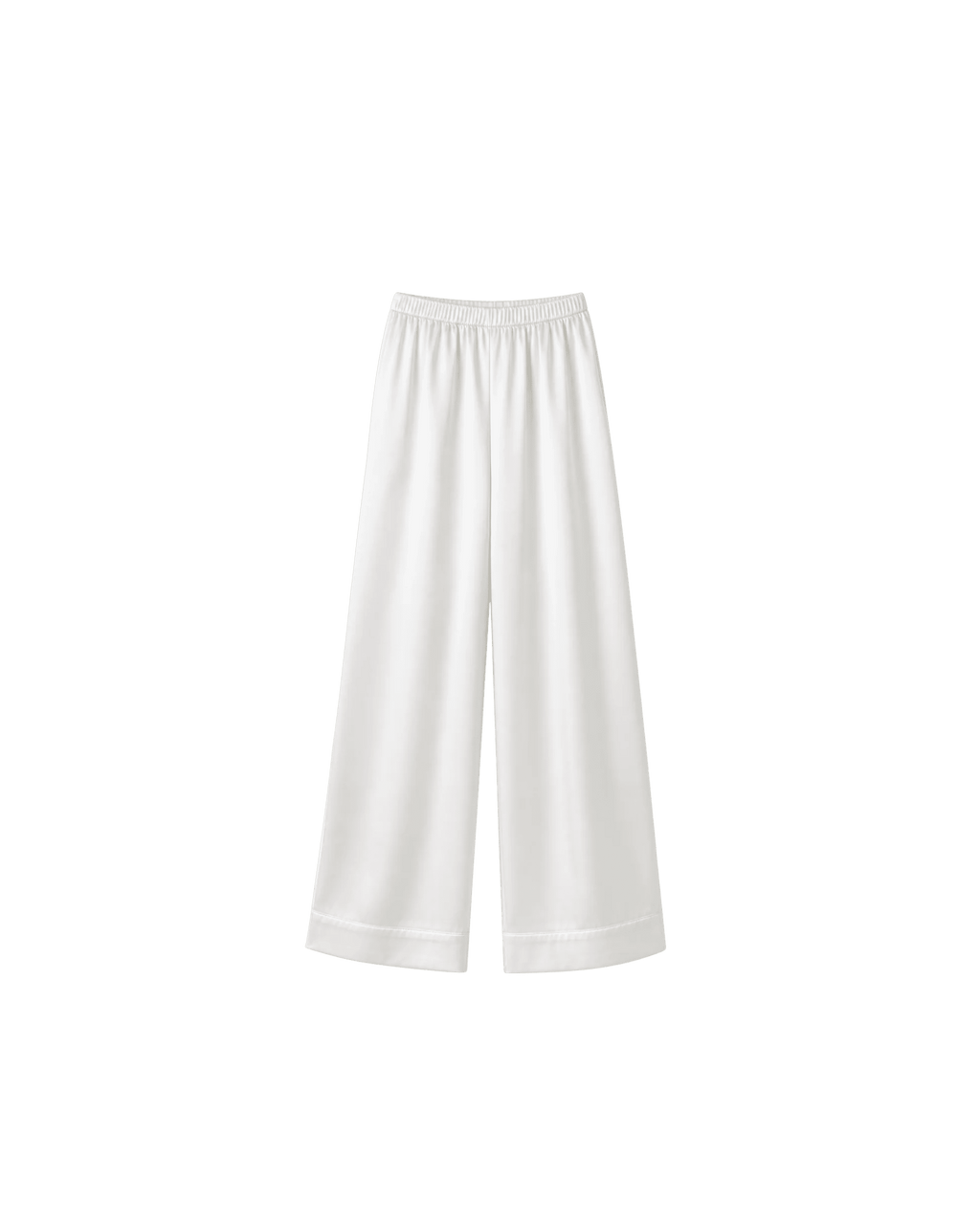 PYJAMA SATIN BLANC CACHE-CŒUR – ENSEMBLE 2 PIÈCES FEMME - La Sprezzatura pyjamas