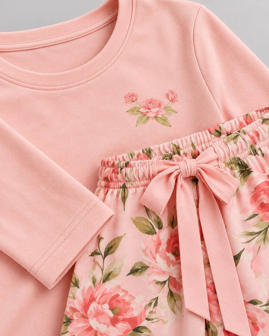 Pyjama Femme Rose Fleuri à Manches Longues - La Sprezzatura pyjamas