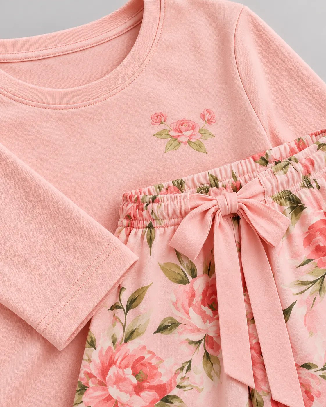 Pyjama Femme Rose Fleuri à Manches Longues - La Sprezzatura pyjamas