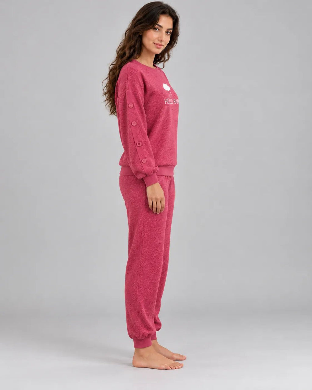 Ensemble Cocooning Rose Hello Rain - La Sprezzatura pyjamas