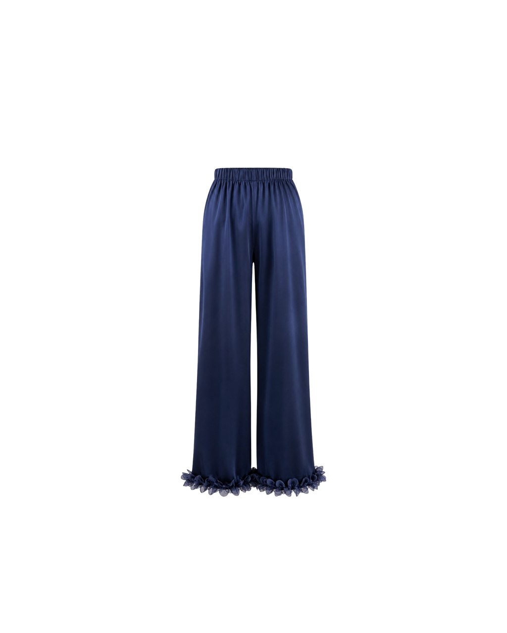 Pyjama Satin Bleu Nuit Femme | Ensemble Élégant 2 Pièces | La Sprezzatura