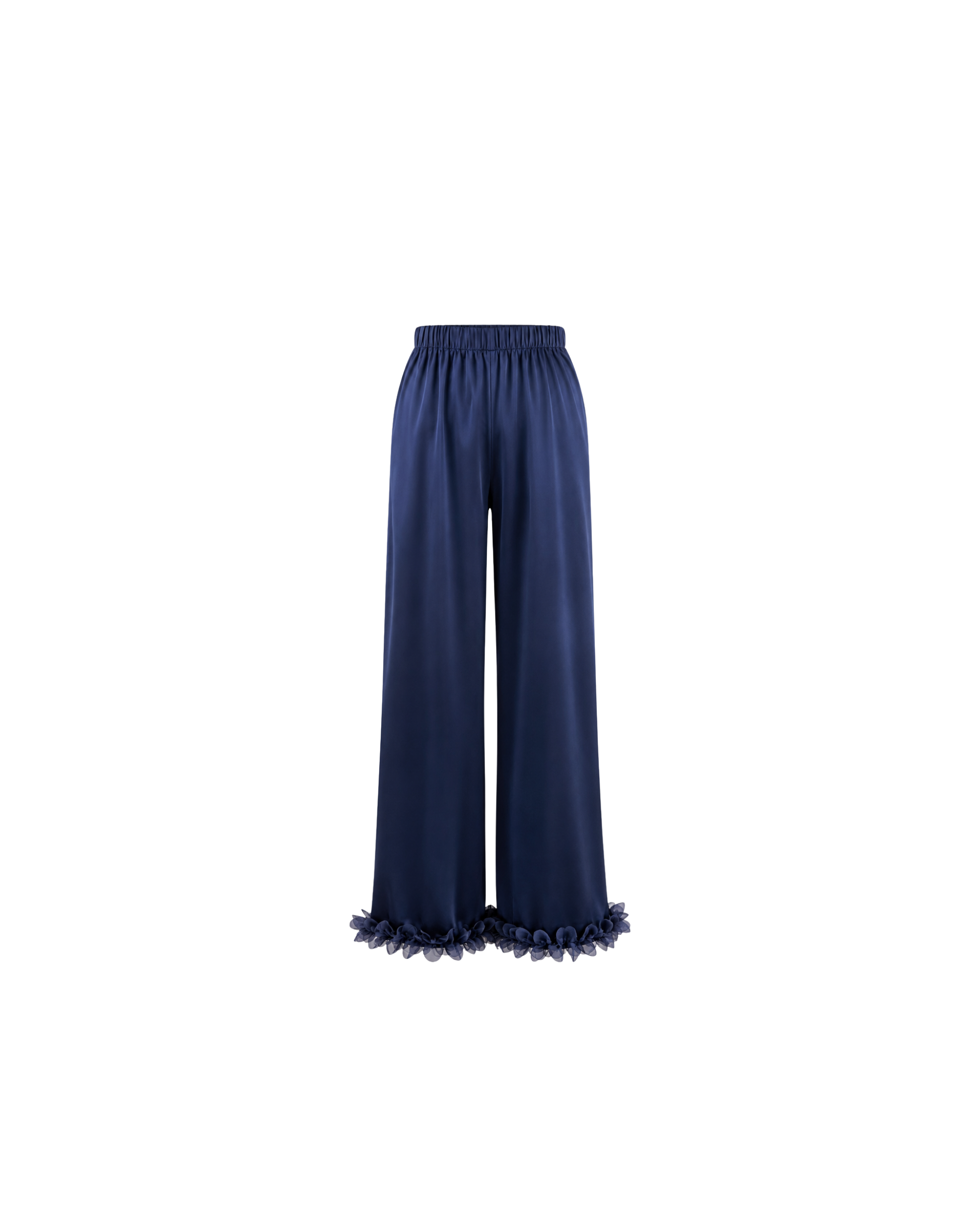 Pyjama Satin Bleu Nuit Femme | Ensemble Élégant 2 Pièces | La Sprezzatura