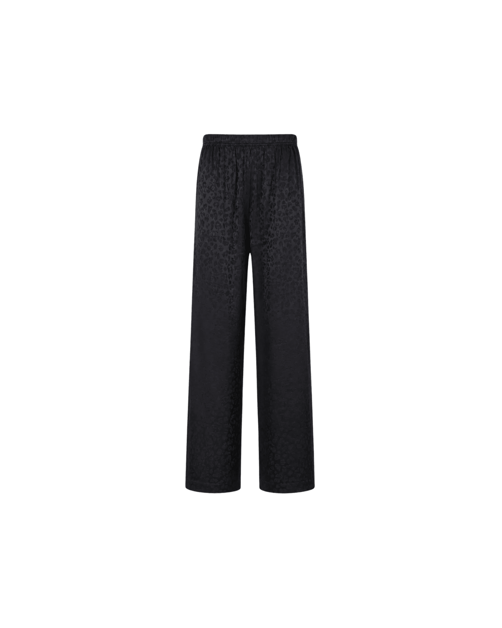 Pyjama Satin Noir Jacquard Dentelle – Ensemble Femme Élégant - La Sprezzatura pyjamas