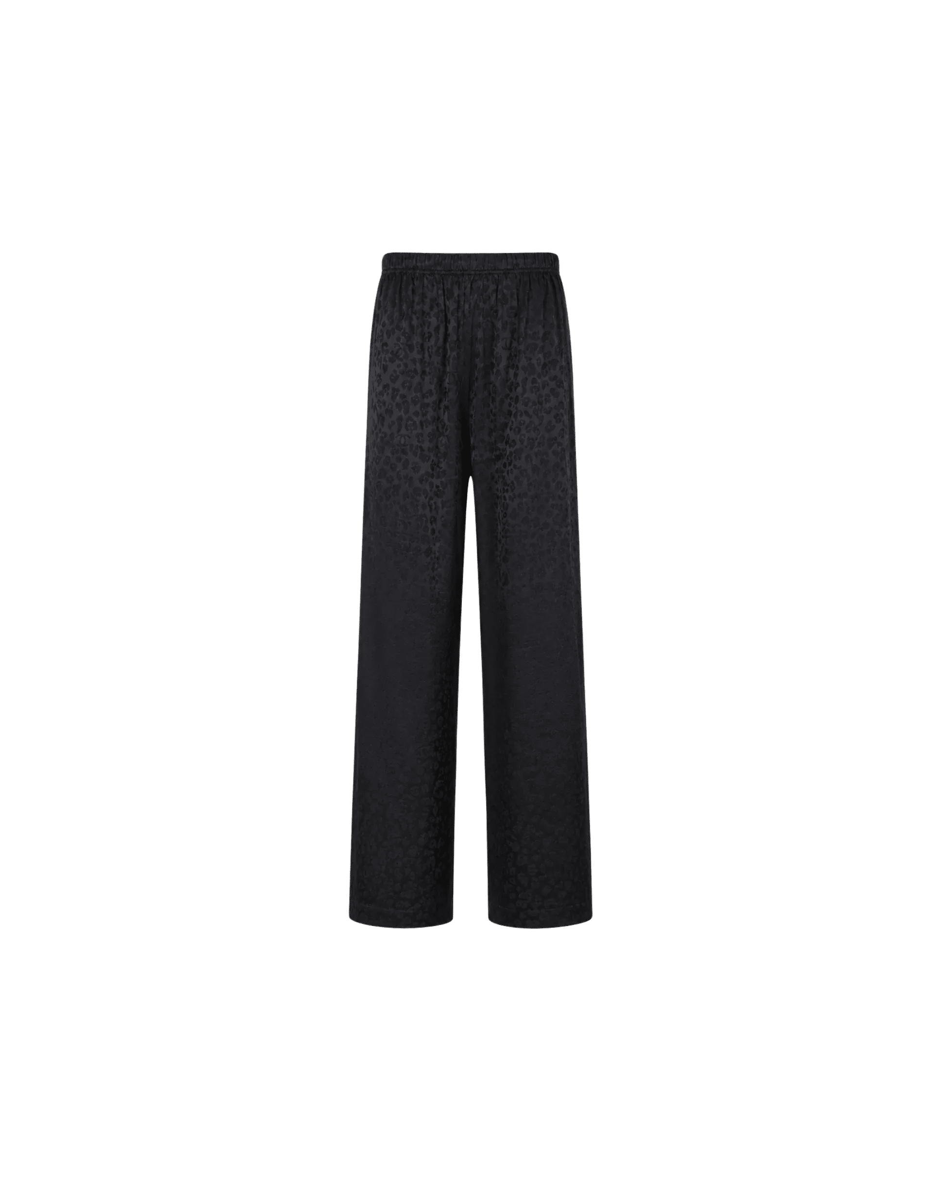 Pyjama Satin Noir Jacquard Dentelle – Ensemble Femme Élégant - La Sprezzatura pyjamas