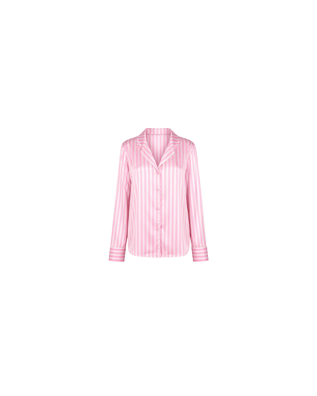 Pyjama Satin Rose Rayé Femme – Ensemble 3 Pièces Cocooning