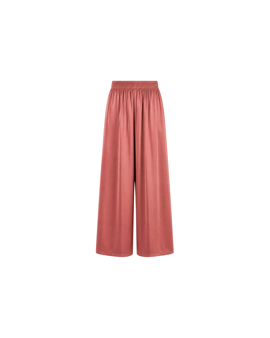 PYJAMA SATIN ROSE FEMME – ENSEMBLE 2 PIÈCES ÉLÉGANT AVEC MANCHES TRANSPARENTES