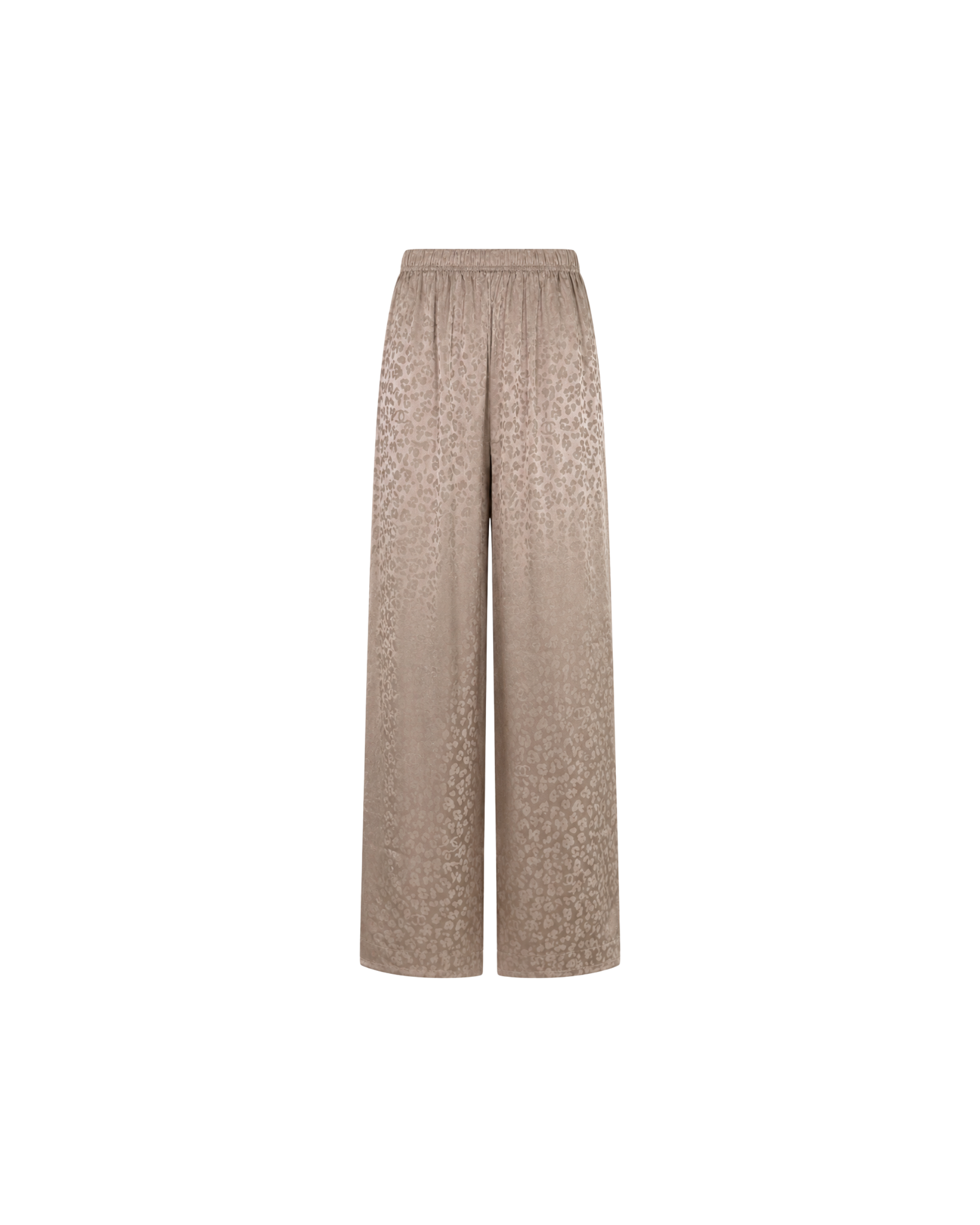 Pyjama Satin Taupe Dentelle Femme