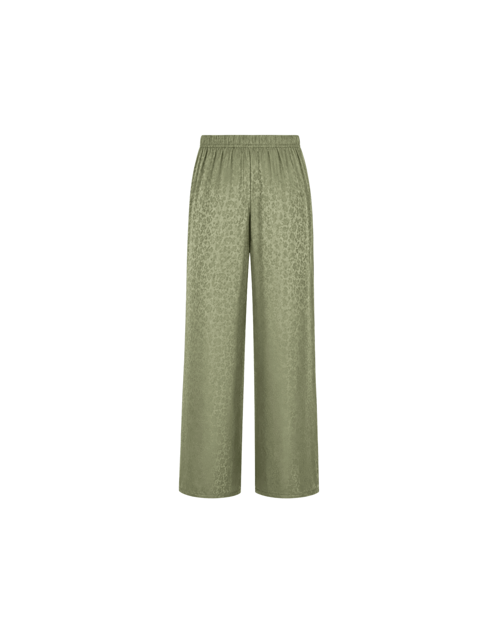 Pyjama Satin Vert Sauge Jacquard Dentelle – Ensemble Femme Élégant - La Sprezzatura pyjamas