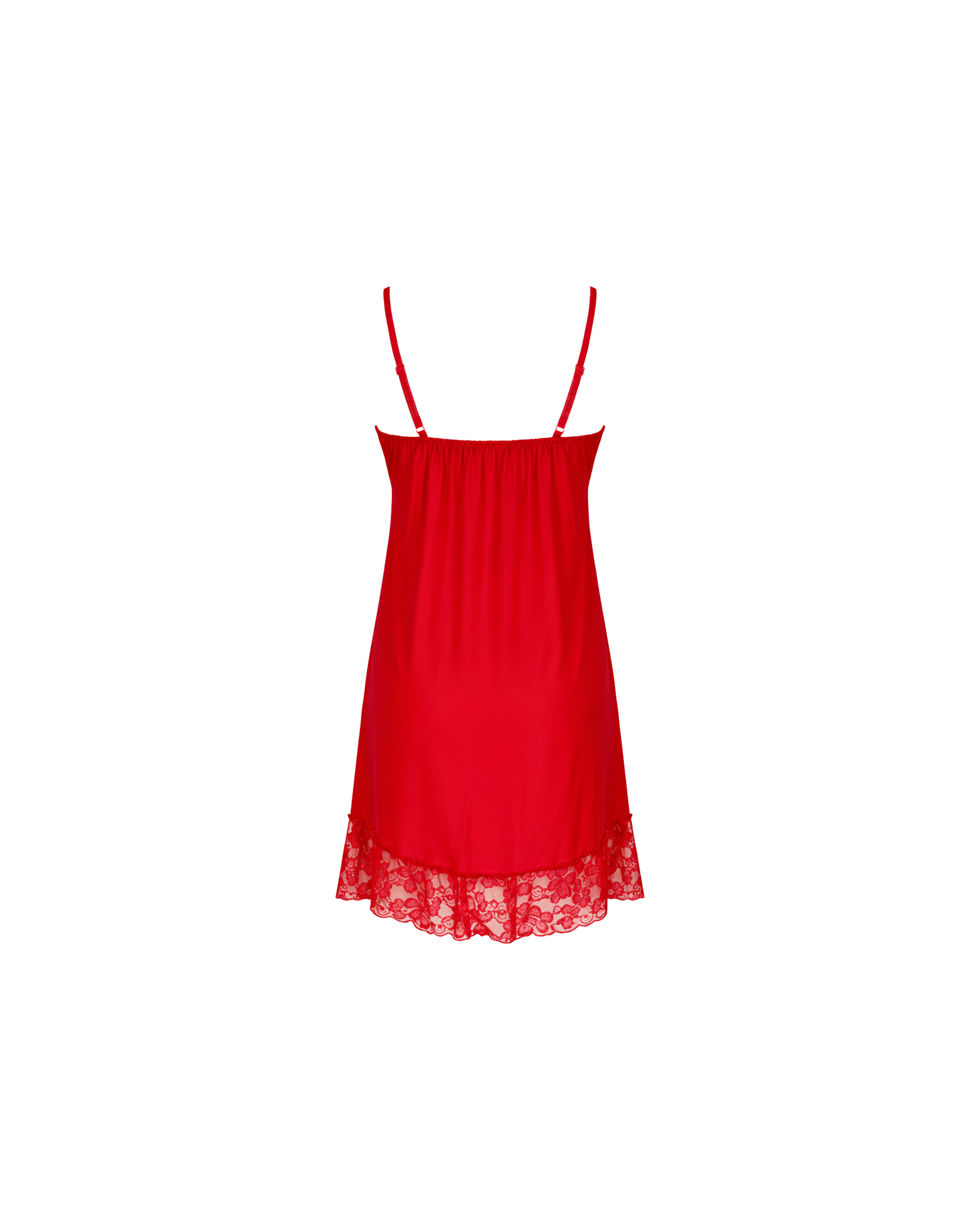 BABYDOLL ROUGE DENTELLE AVEC STRING – CHARME & ÉLÉGANCE
