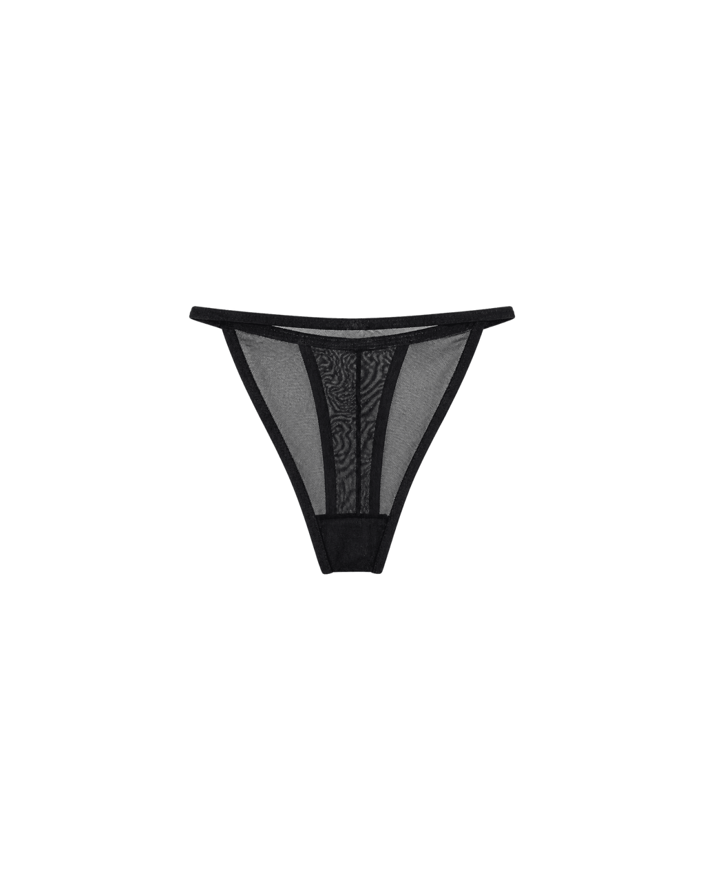 Nuisette Noire Dentelle & Voile — Corset Lacets & String Assorti - La Sprezzatura pyjamas