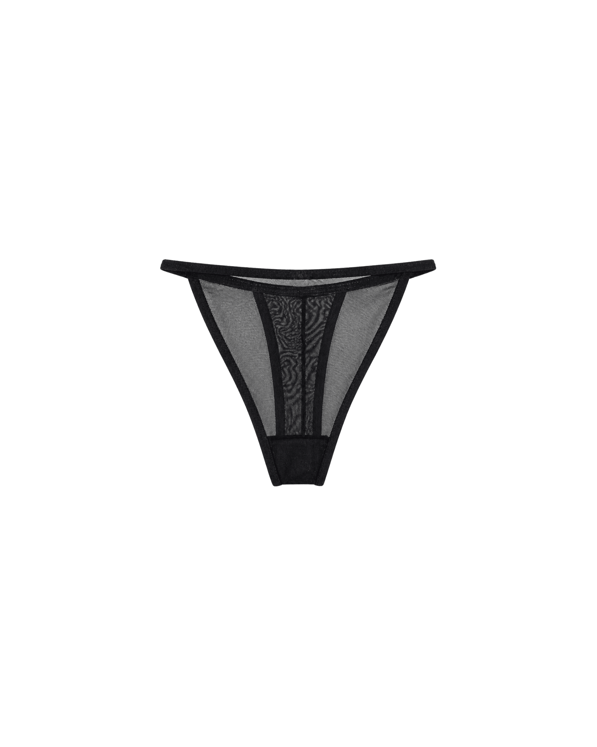 Nuisette Noire Dentelle & Voile — Corset Lacets & String Assorti - La Sprezzatura pyjamas
